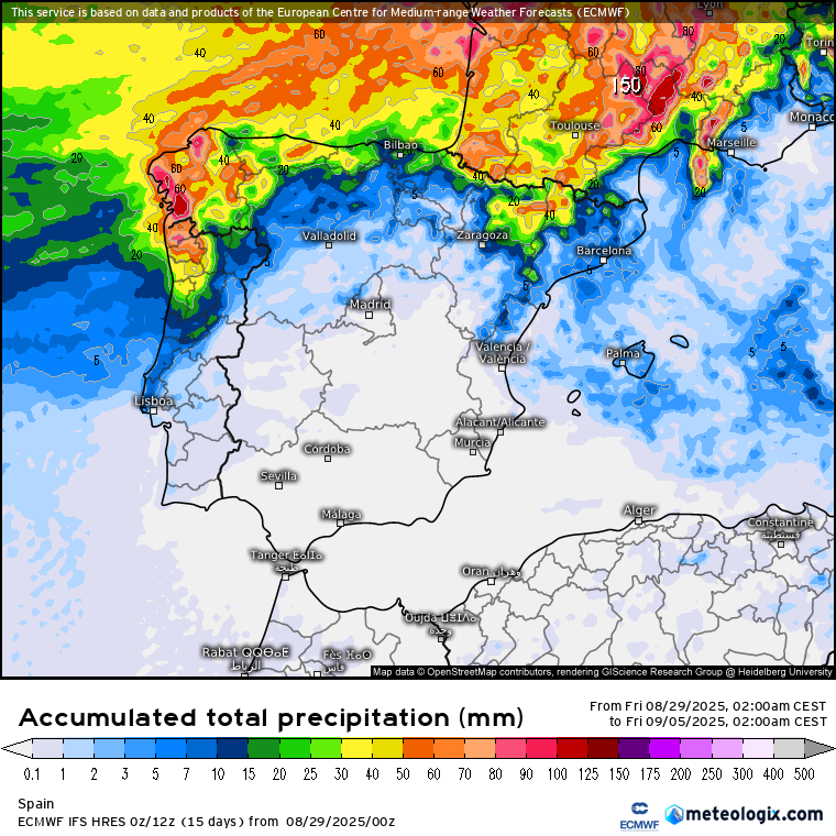 ECMWF lluvias