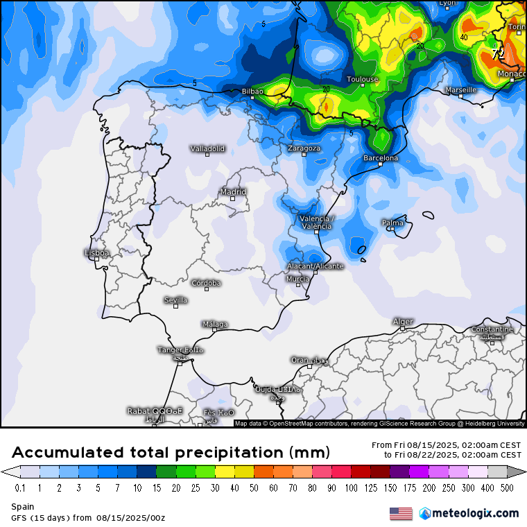 GFS lluvias 