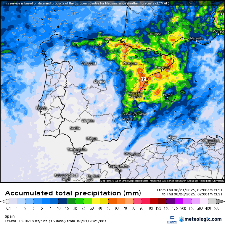 ECMWF lluvias