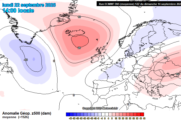 Anomalías geopotencial 500 hPa