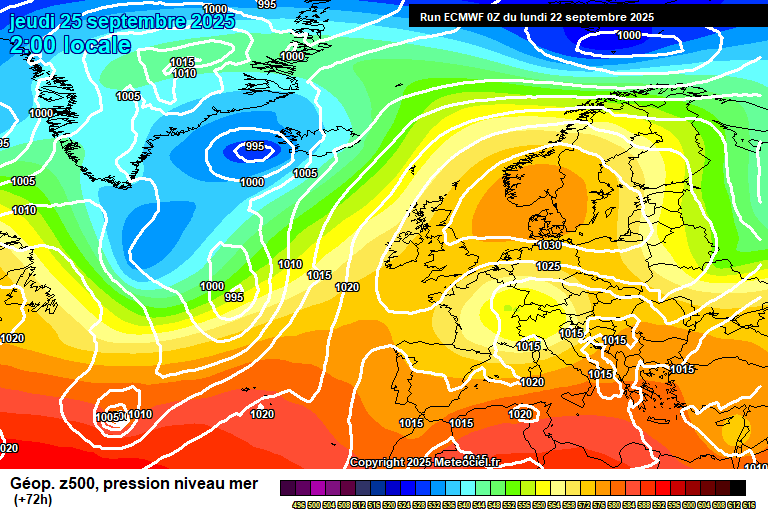 ECMWF geopotencial