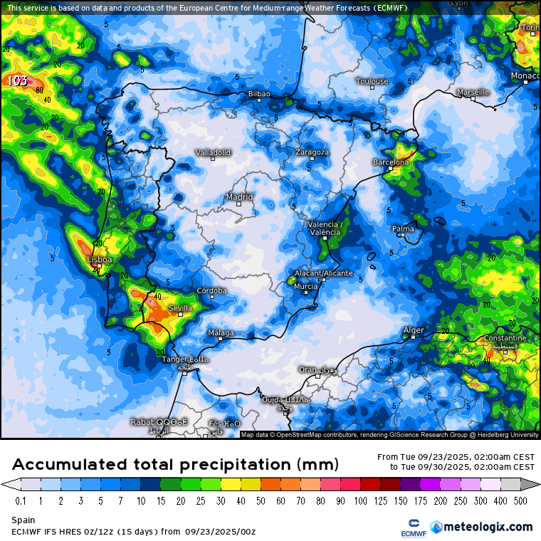 ECMWF lluvias 