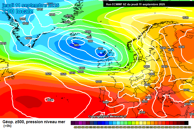 ECMWF geopotencial