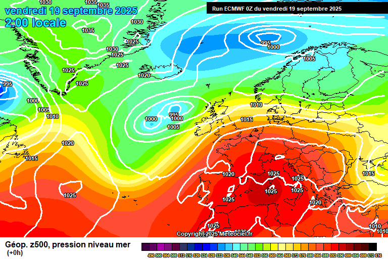 ECMWF geopotencial