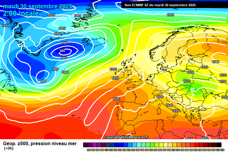 ECMWF geopotencial