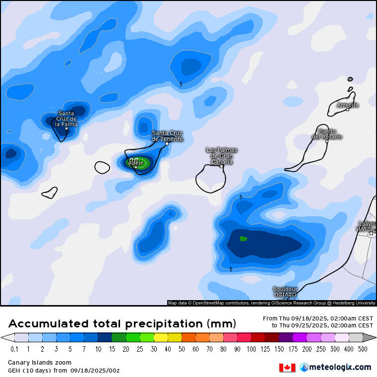 GEM lluvias Canarias