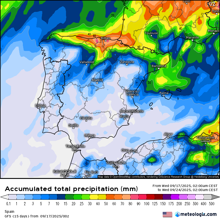 GFS lluvias