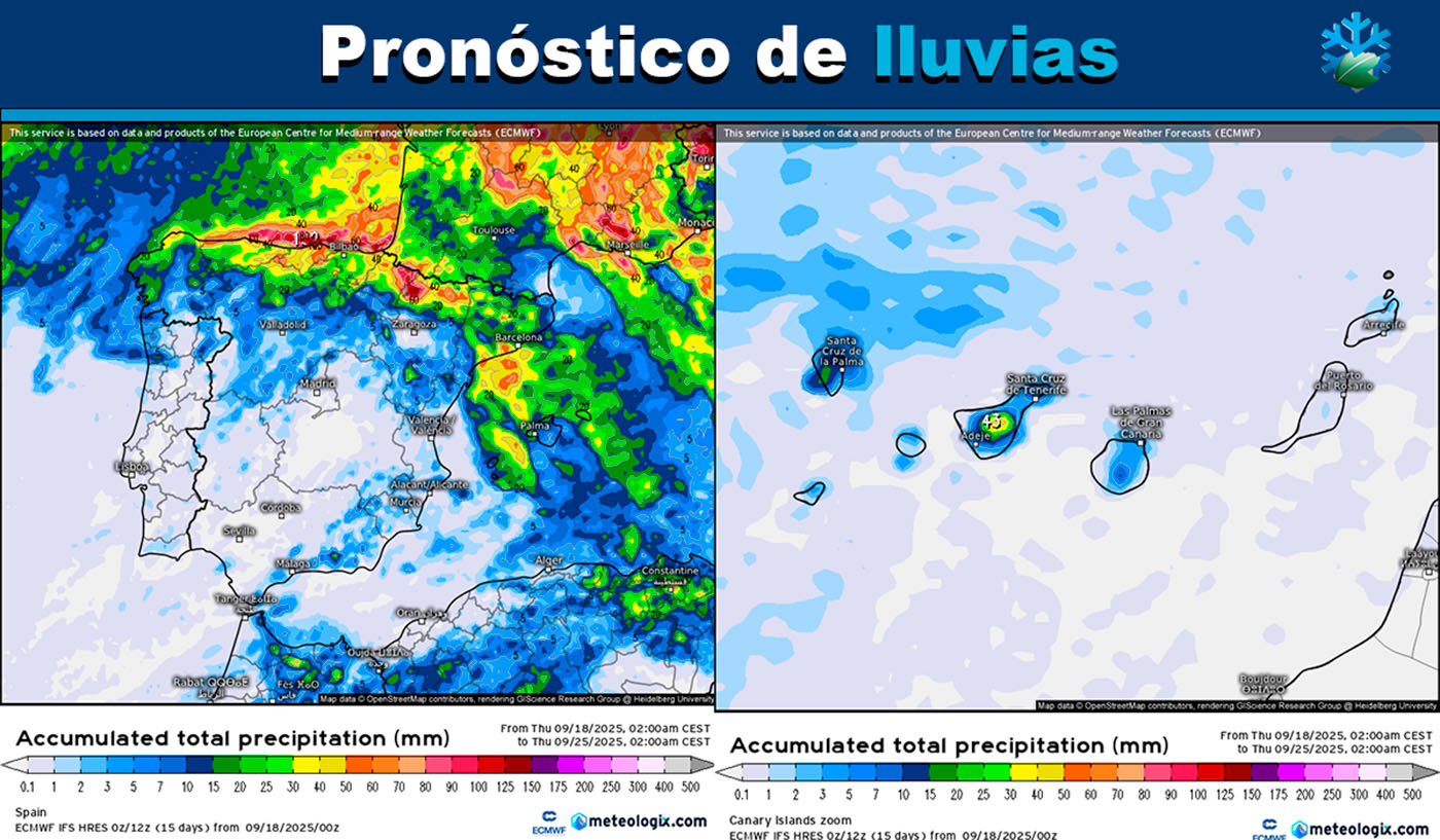 Lluvias pronóstico