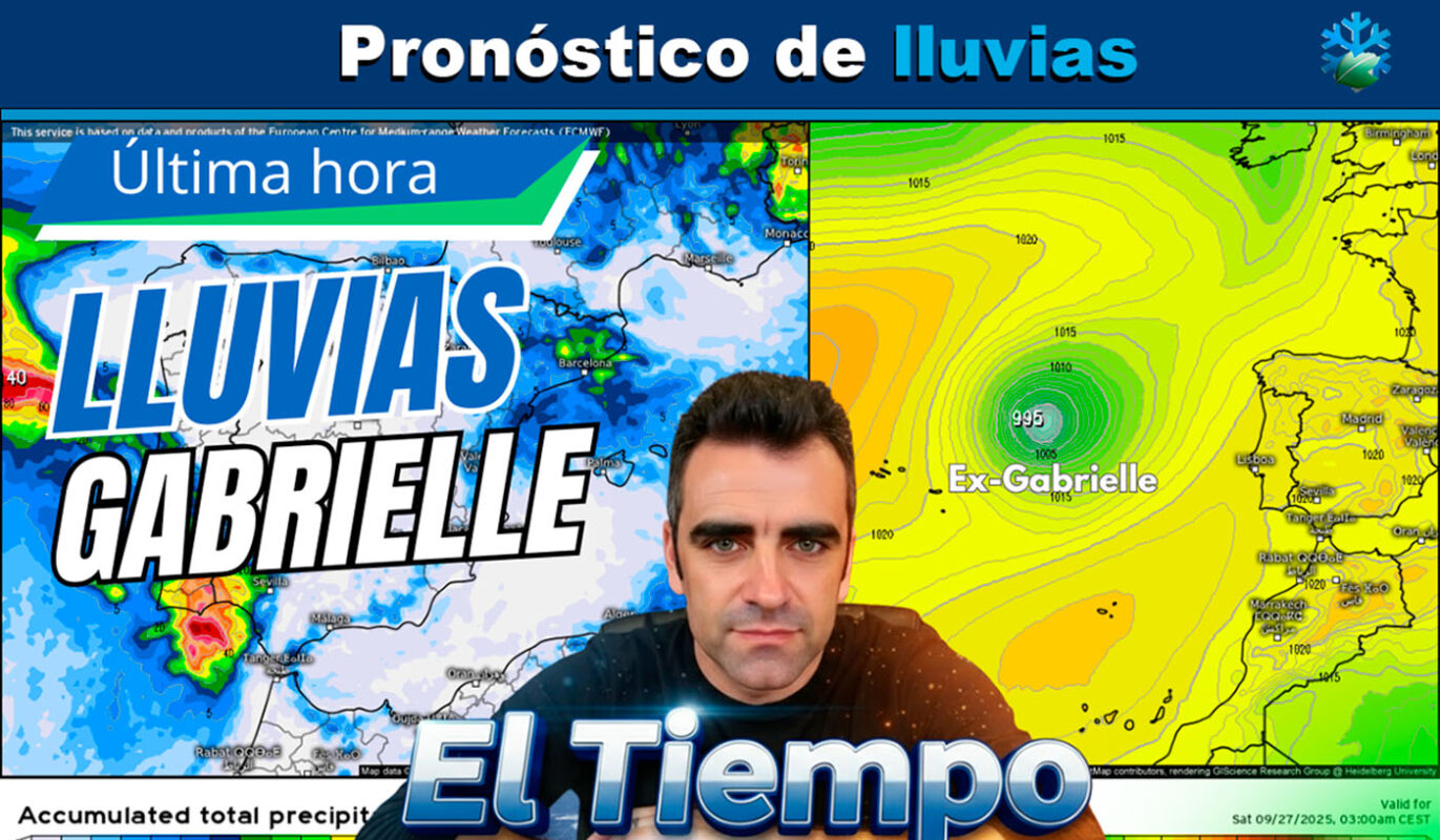 El tiempo en España, pronóstico de lluvias por Rubén Vázquez