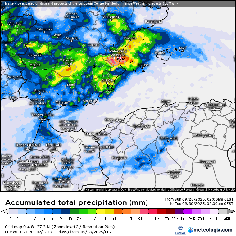 ECMWF lluvias