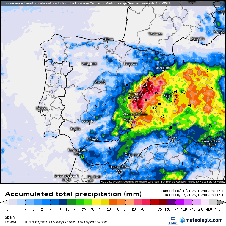 ECMWF lluvias 