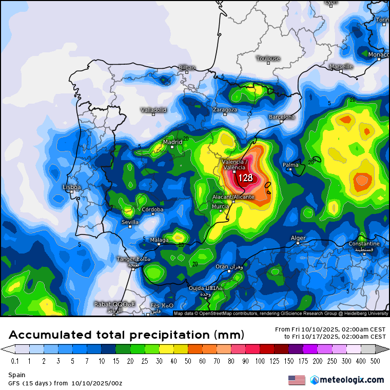 GFS lluvias 