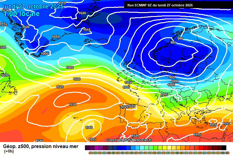 ECMWF geopotencial