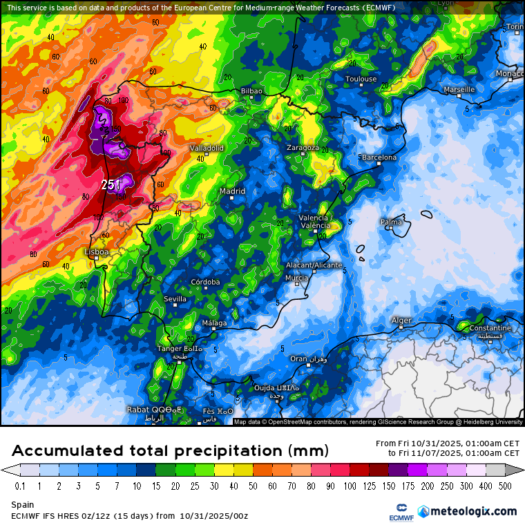 ECMWF lluvias