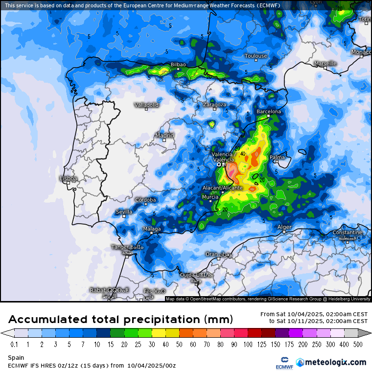 ECMWF lluvias 