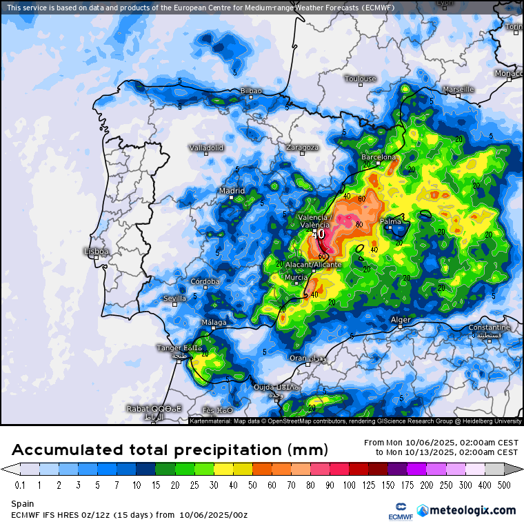 ECMWF lluvias 