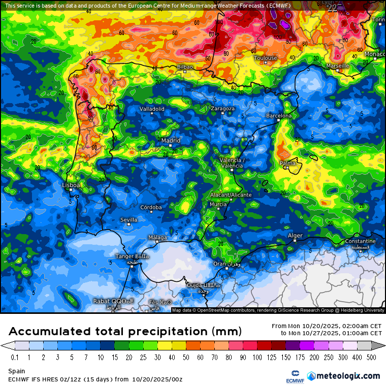 ECMWF lluvias 