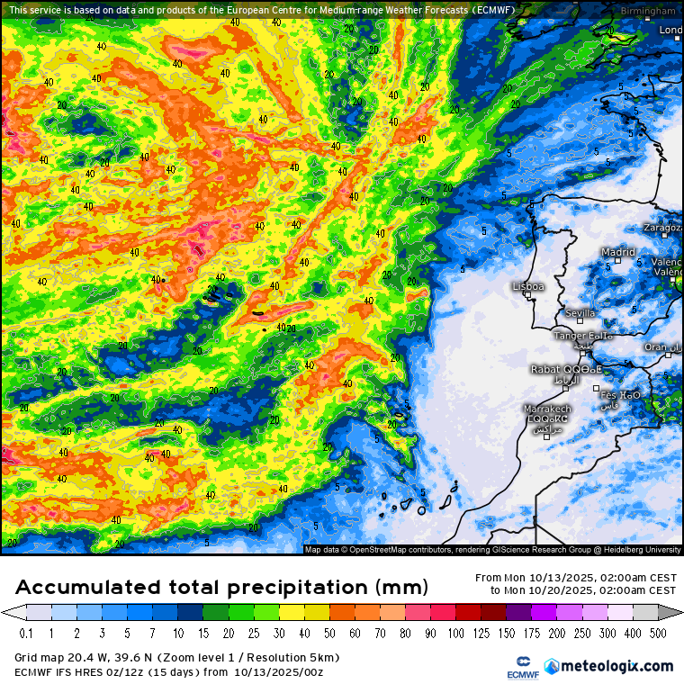 ECMWF lluvias 