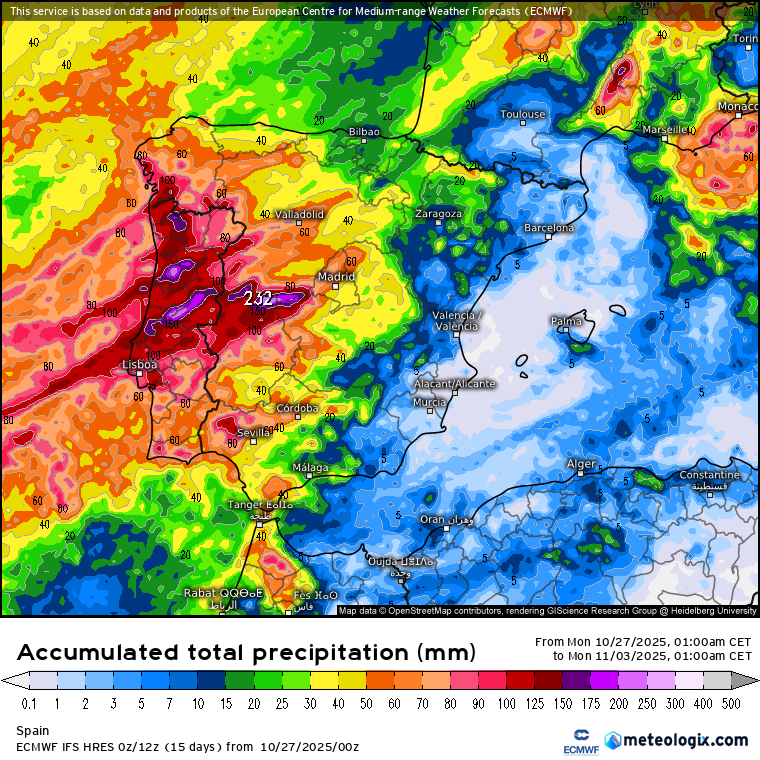 ECMWF lluvias 