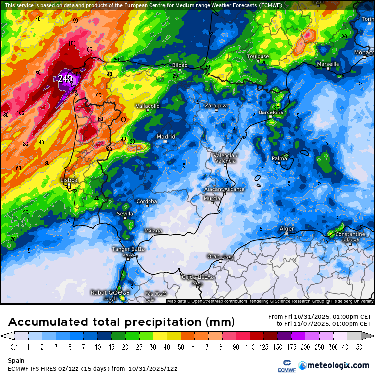 ECMWF lluvias 