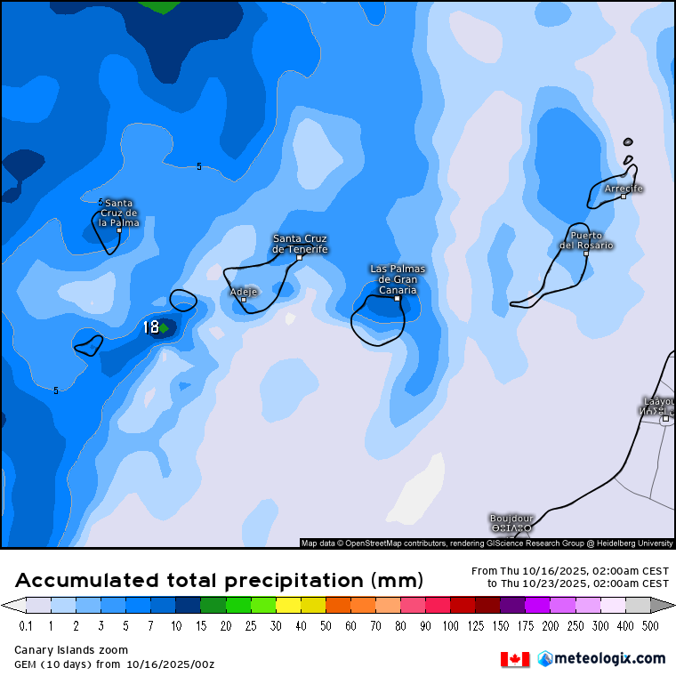 GEM lluvias Canarias