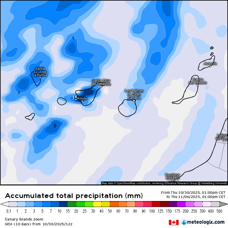 GEM lluvias Canarias