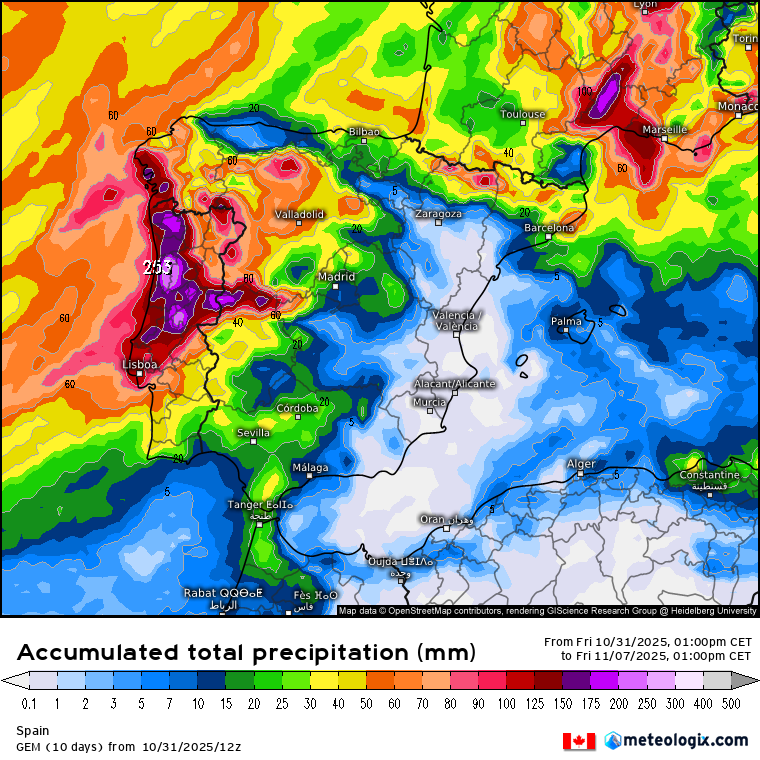 GFS lluvias 