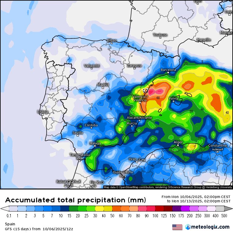 GFS lluvias