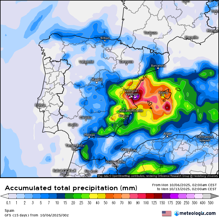 GFS lluvias 