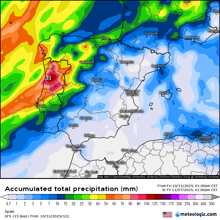 GFS lluvias 
