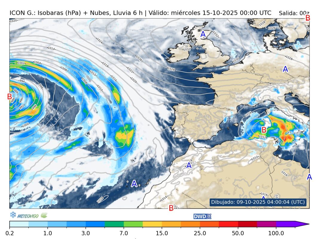 Mapa de lluvias ICON