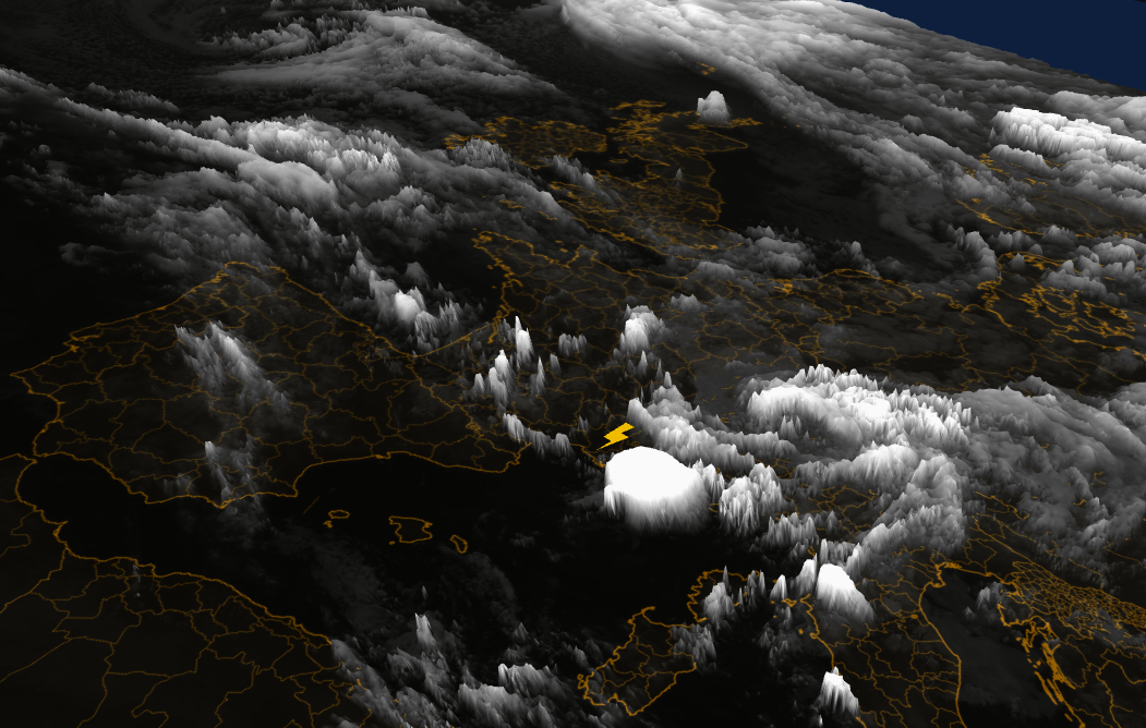 Im&aacute;genes del sat&eacute;lite Meteosat en 3D