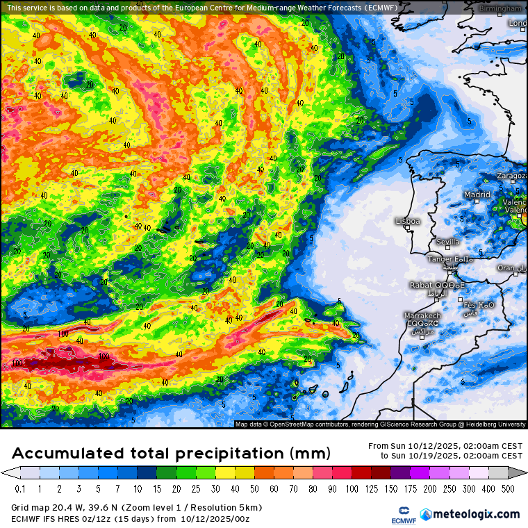 ECMWF lluvias