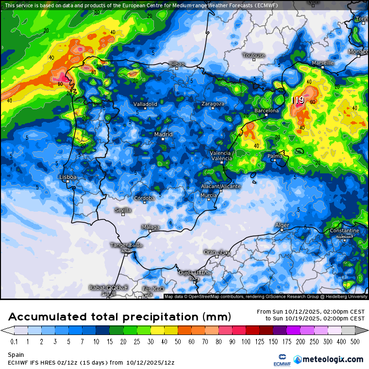 ECMWF lluvias 