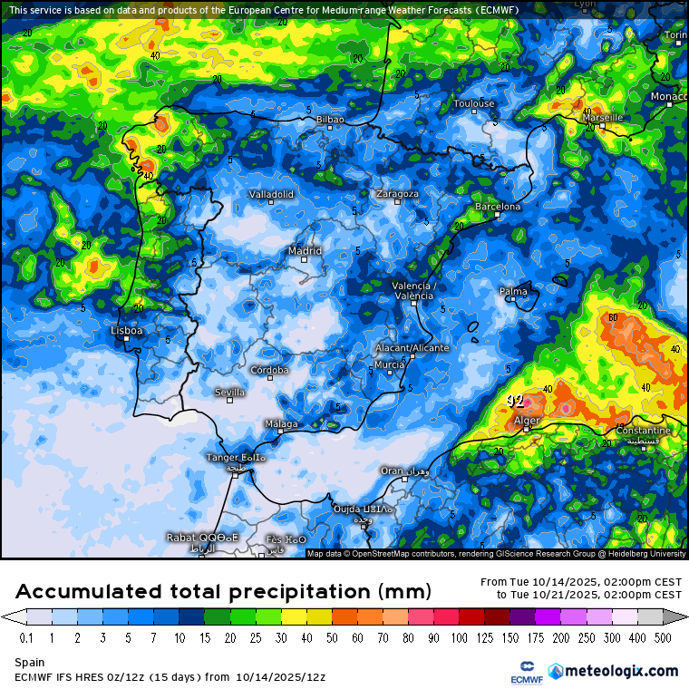 ECMWF lluvias