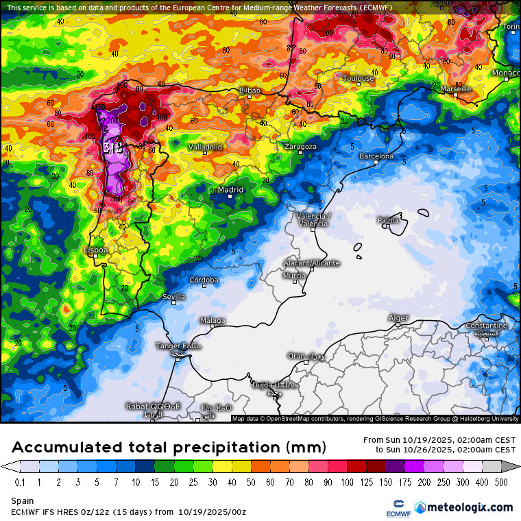 ECMWF lluvias 