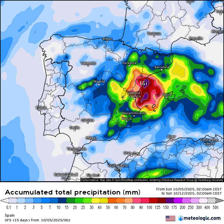 GFS lluvias