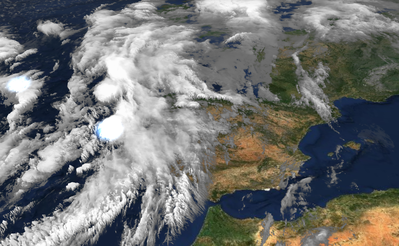 Imágenes del satélite