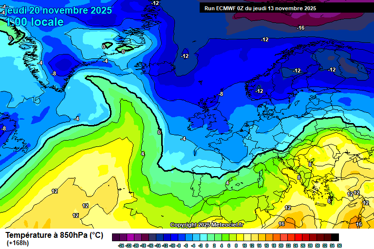 Temperaturas a 850 hPa