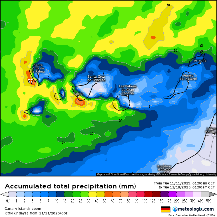ICON lluvias Canarias