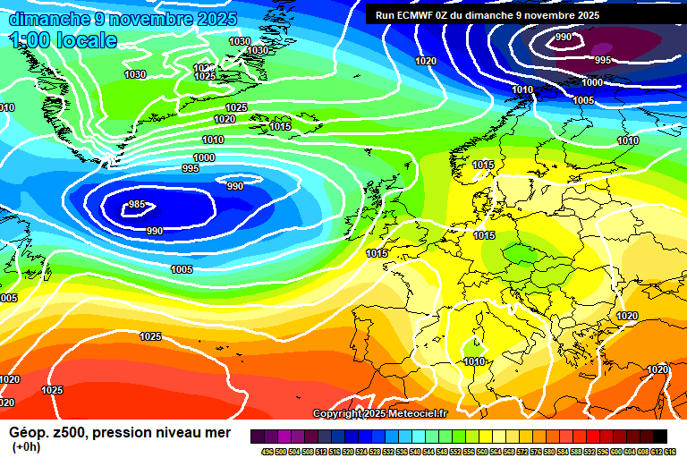 ECMWF geopotencial 