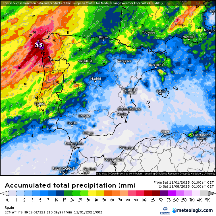 ECMWF lluvias 