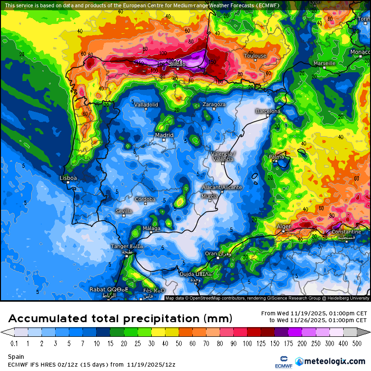 ECMWF lluvias