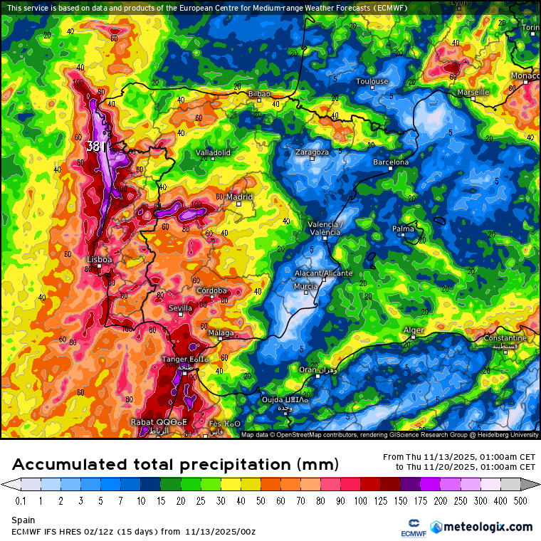 ECMWF lluvias 