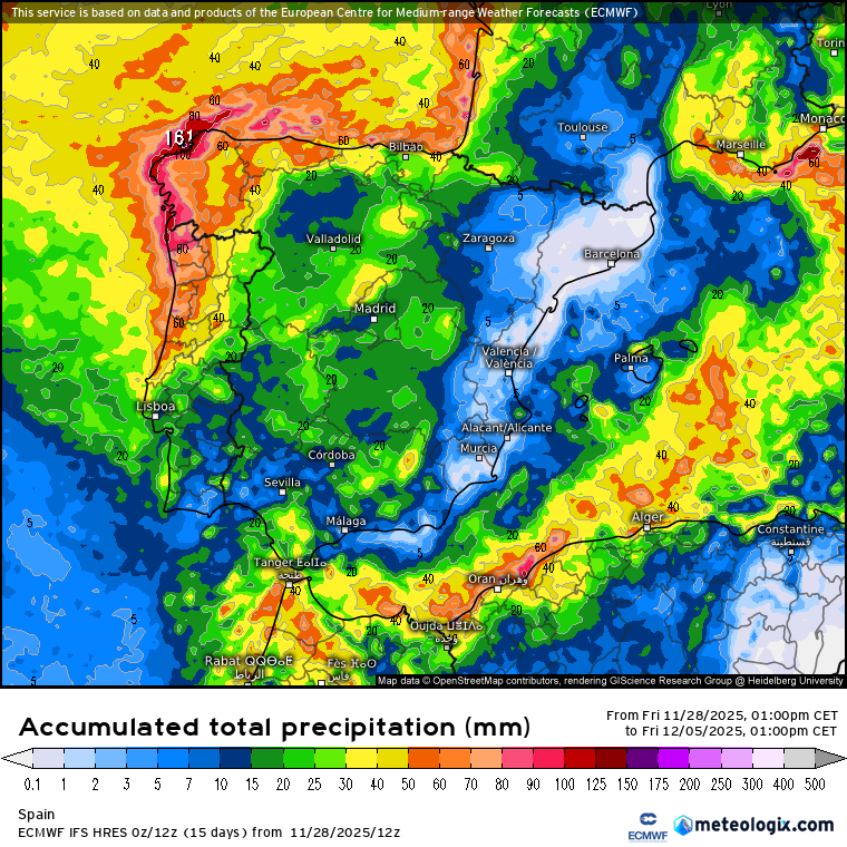 ECMWF lluvias 