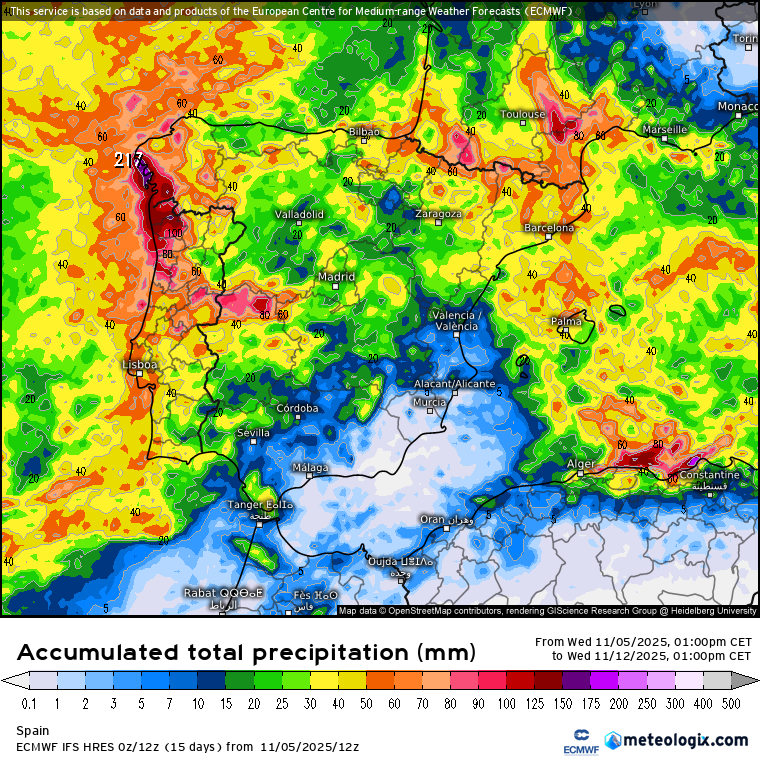 Lluvias ECMWF 
