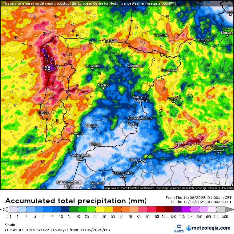 ECMWF lluvias 