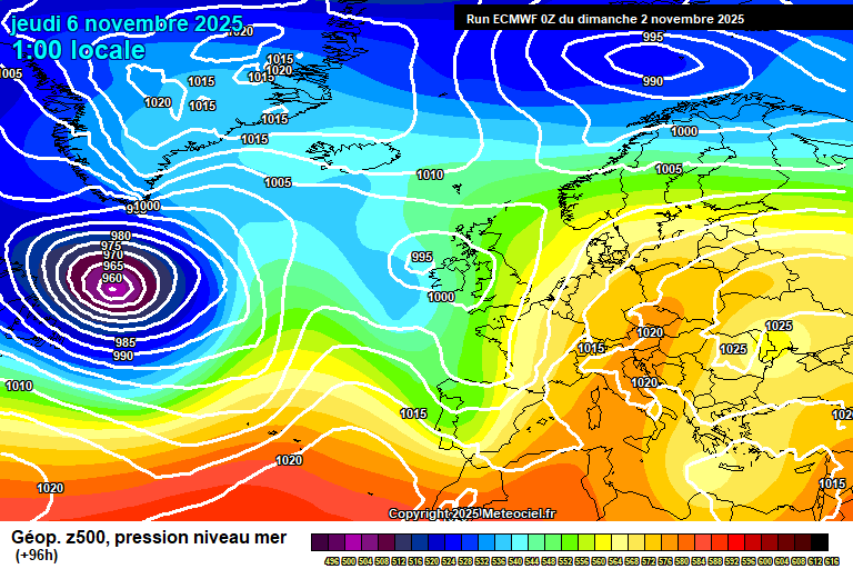 ECMWF geopotencial