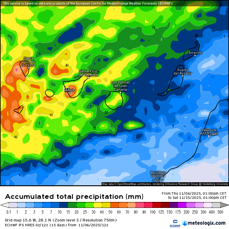 Lluvias ECMWF