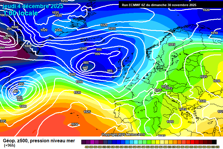 ECMWF geopotencial